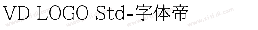 VD LOGO Std字体转换